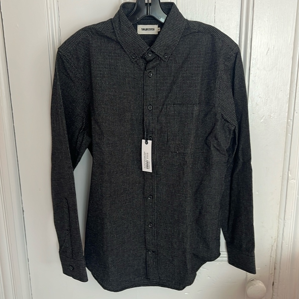 NWT Taylor Stitch Medium Jack in Coal Jaspe Check